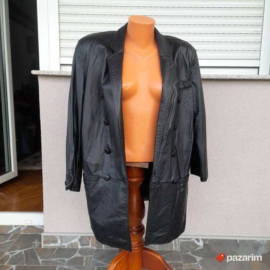 Ženska vintidž kožna jakna br 36 3
