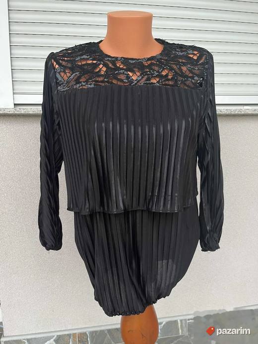 svecana crna bluza PS Fashion
