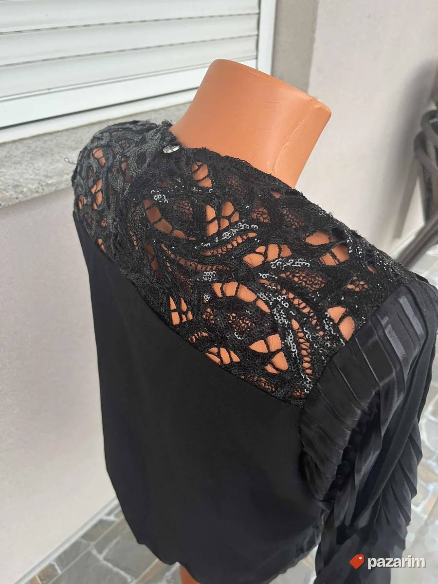 svecana crna bluza PS Fashion 4