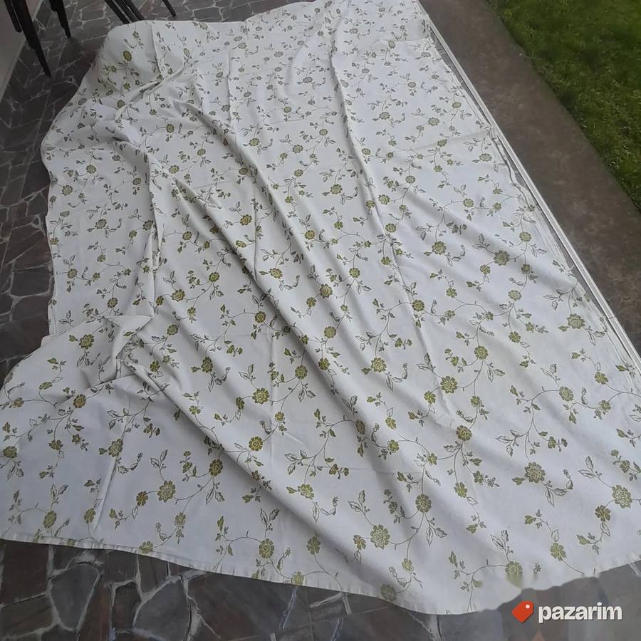 Veliki cvetni pamučni stolnjak 200-270 cm 2