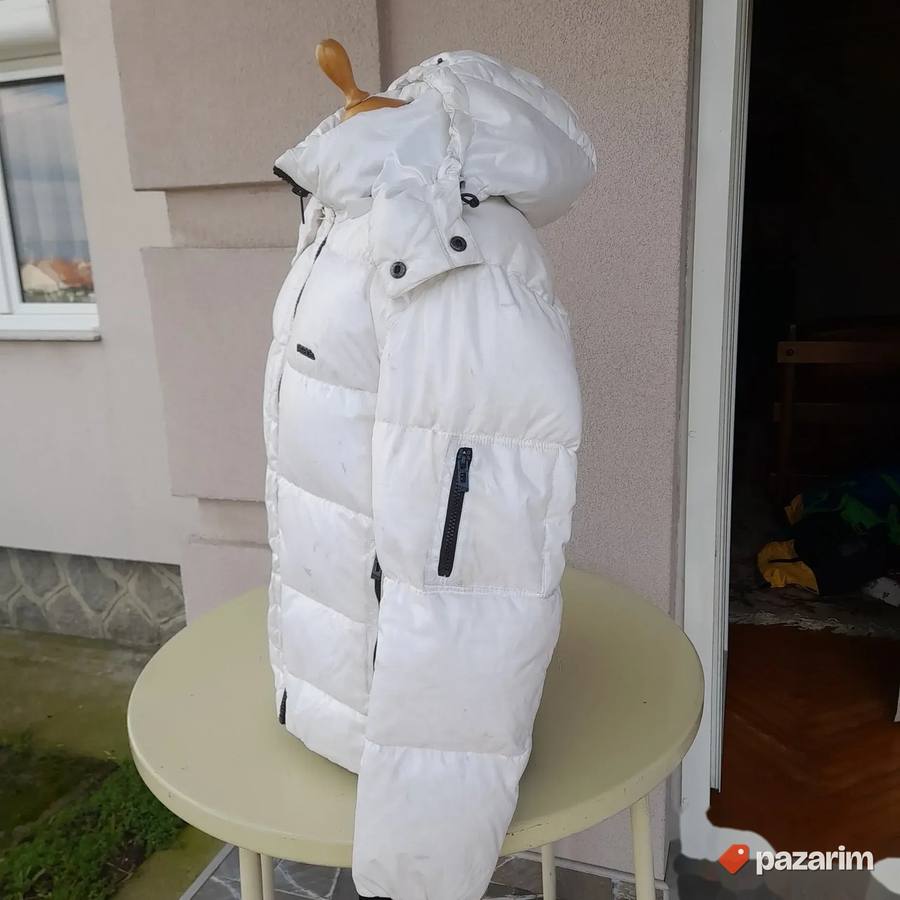 Ženska bela perjana jakna br 40 2