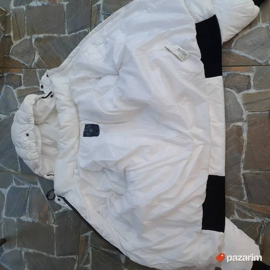 Ženska bela perjana jakna br 40 7