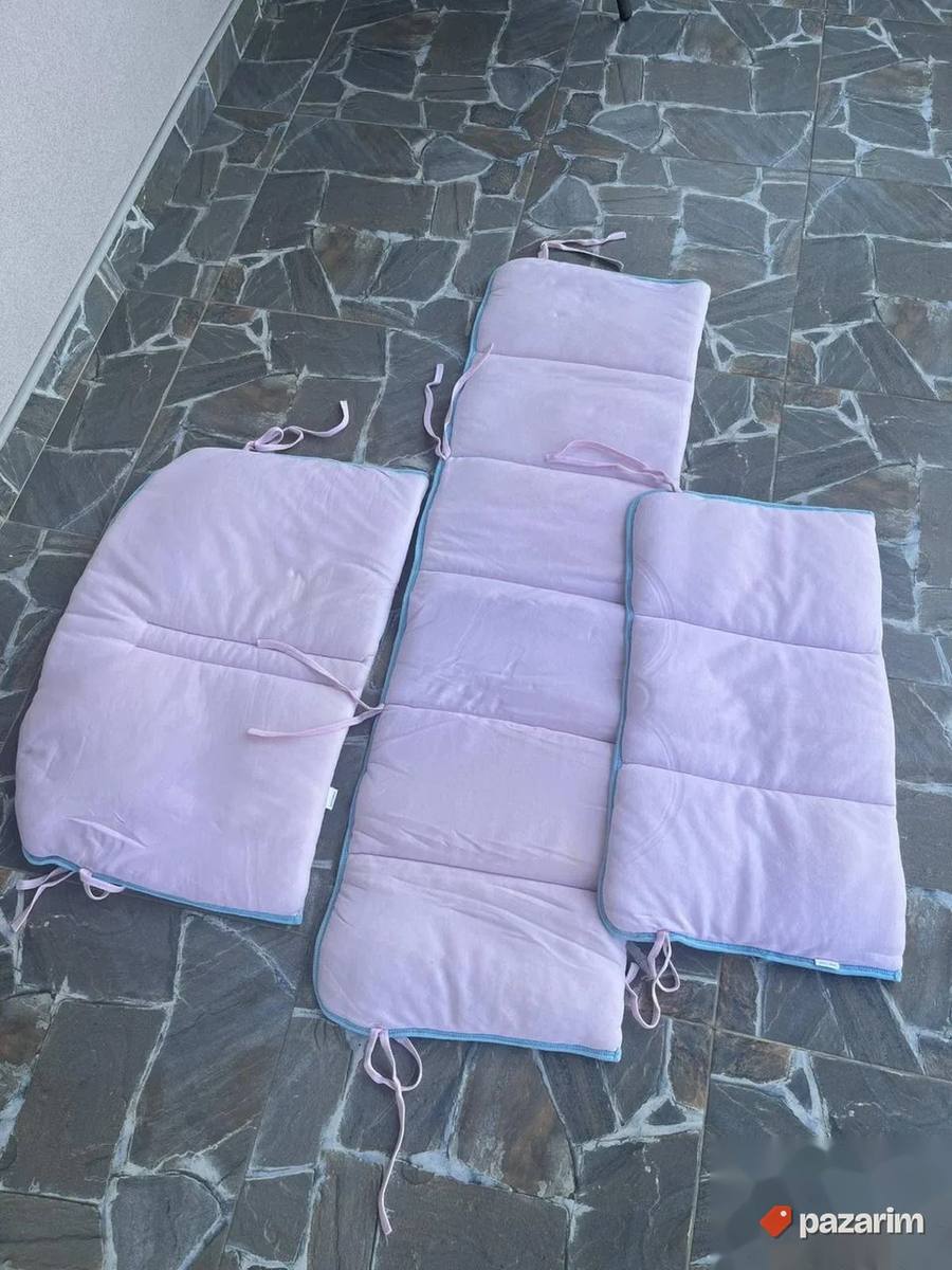 Pamučna ogradica za bebu iz tri dela 2