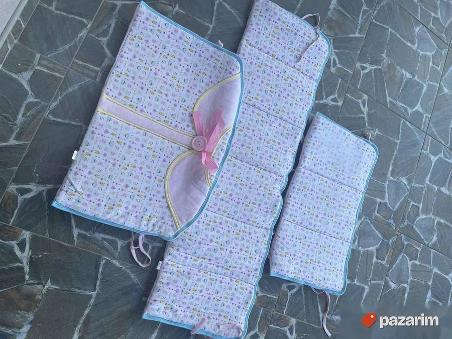 Pamučna ogradica za bebu iz tri dela 3