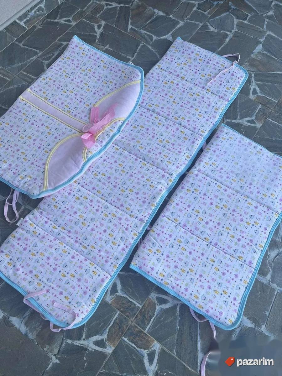 Pamučna ogradica za bebu iz tri dela 5
