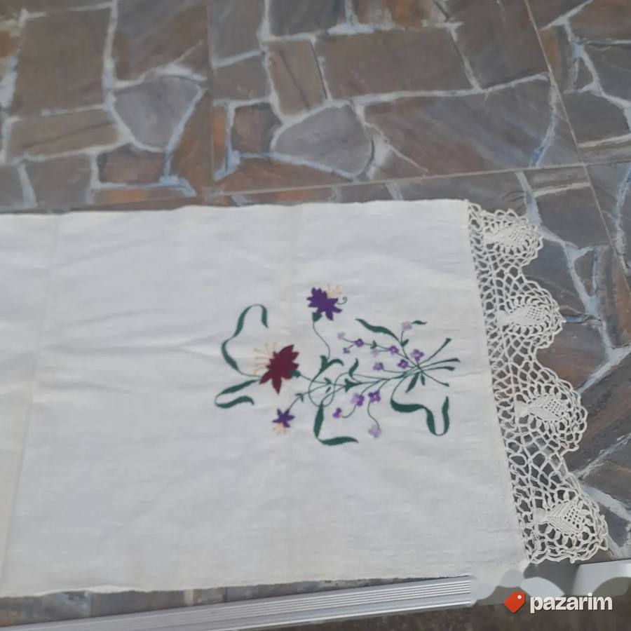 Dugo veženo milje u bež boji 235x42 cm 4