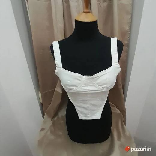 Beli Zara top od teksasa vel S