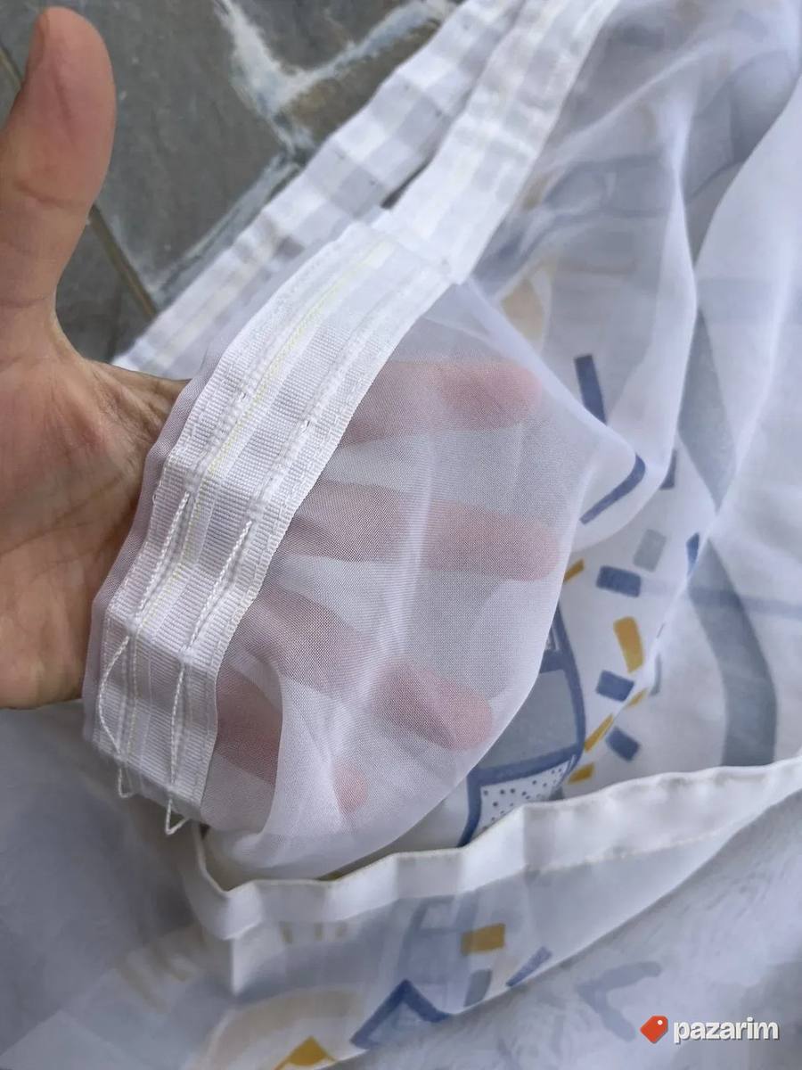 Duga prozračna zavesa sa motivima 8x2,4met 4