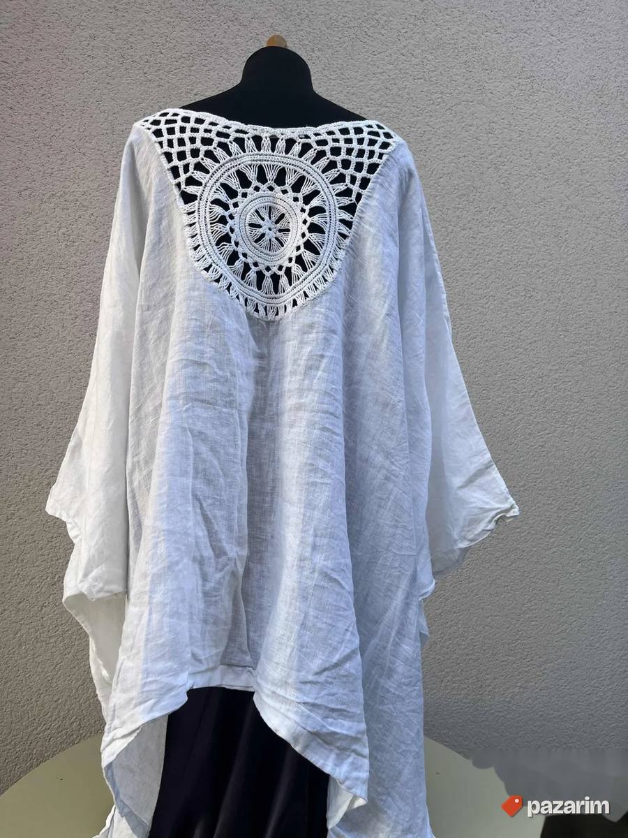 laneni ponco majica boho stil 4