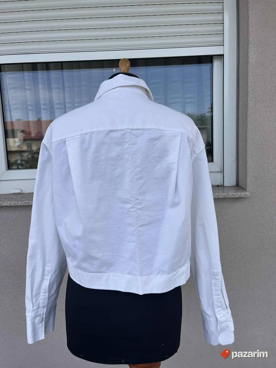 Zara kosulja jaknica bela XS 4