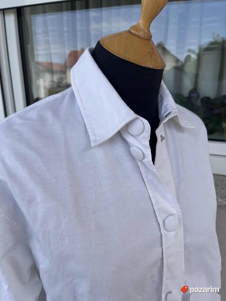 Zara kosulja jaknica bela XS 6