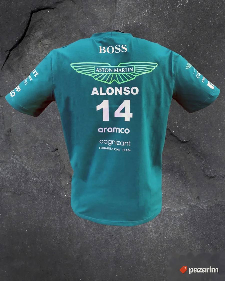 Fernando Alonso 14 - Aston Martin - F1 - Majica - 34 3