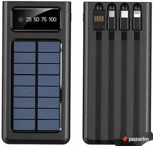 Solarni powerbank sa 4 kabla novo