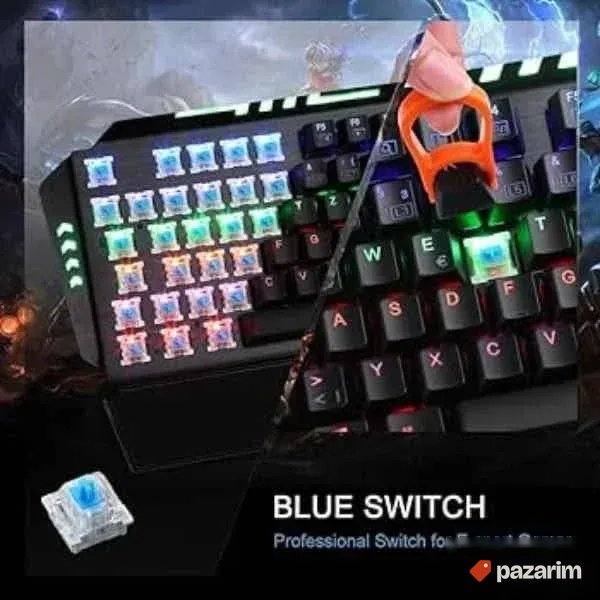 Gejmerska mehanicka tastatura Blue Switch jako kvalitetna 2