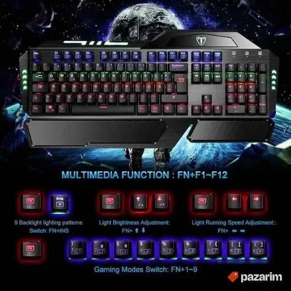 Gejmerska mehanicka tastatura Blue Switch jako kvalitetna 3