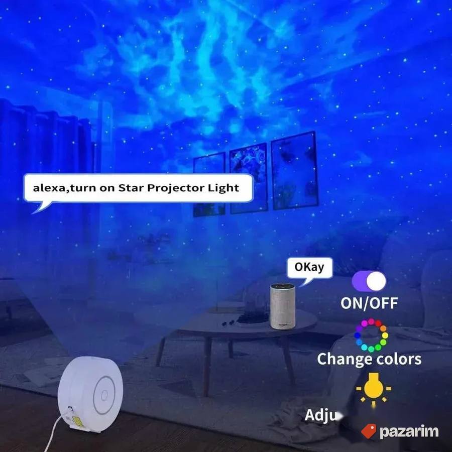 WiFi Galaxy Projektor laser i ambijetalno osvetljenje 4