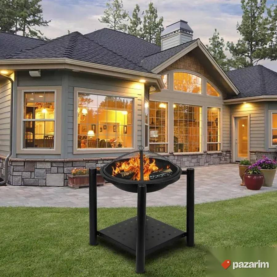 dekorativni kamin za. dvoriste bastu ili terasu 22" bbq 6