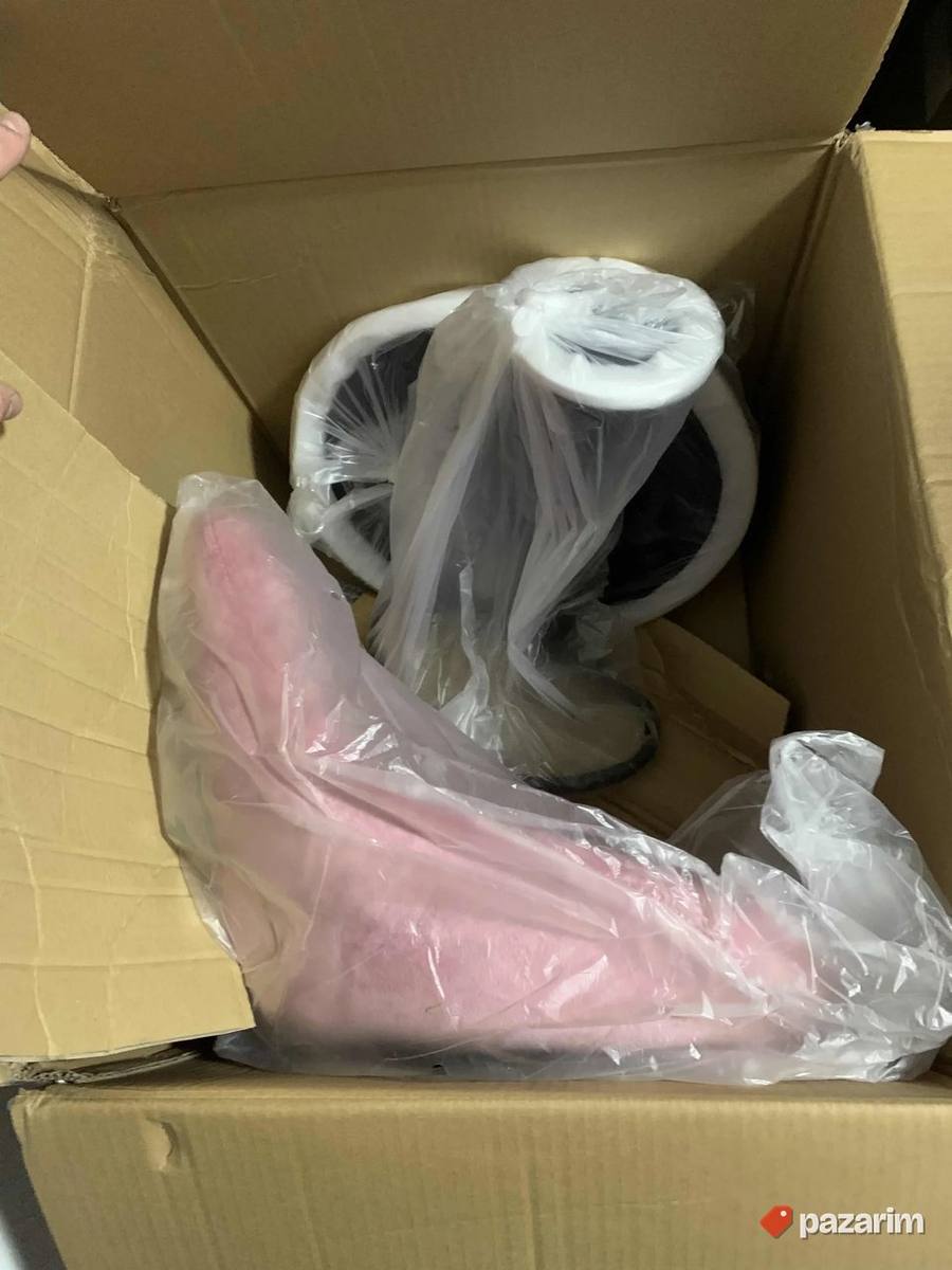 Roze barska visoka stolica plisana 3