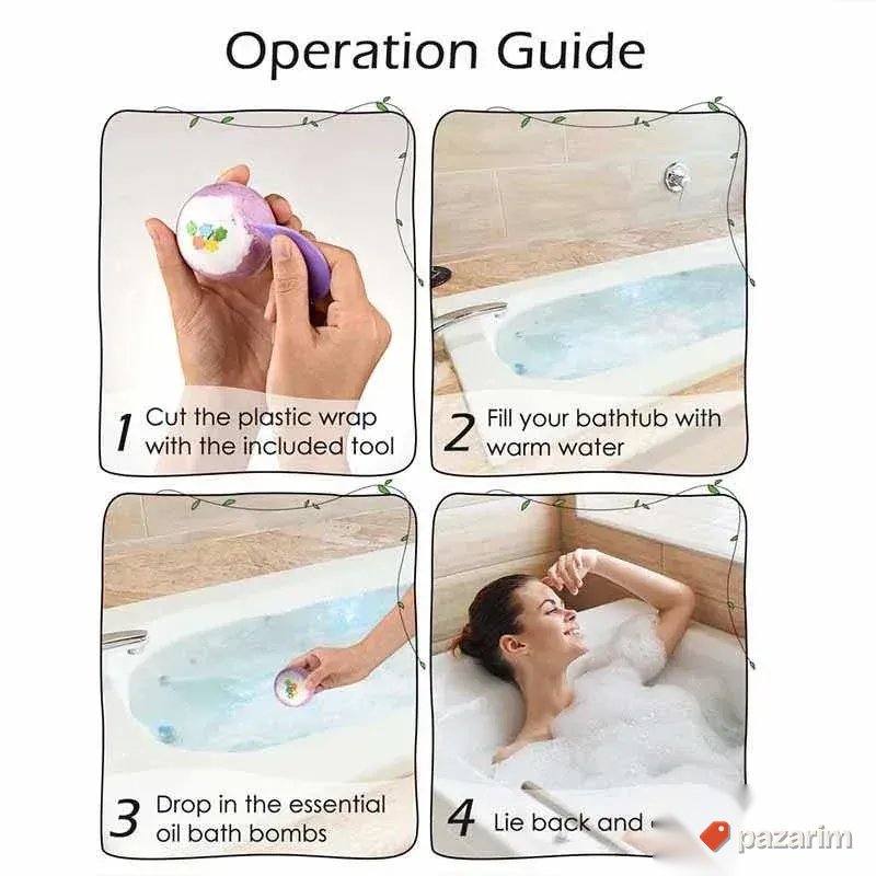 BathBomb mirisne kugle lopte za kupanje 6 komada vakum pakov 6