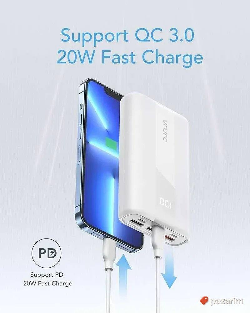 PowerBank 20000mAh 23,5c usb c novo 1