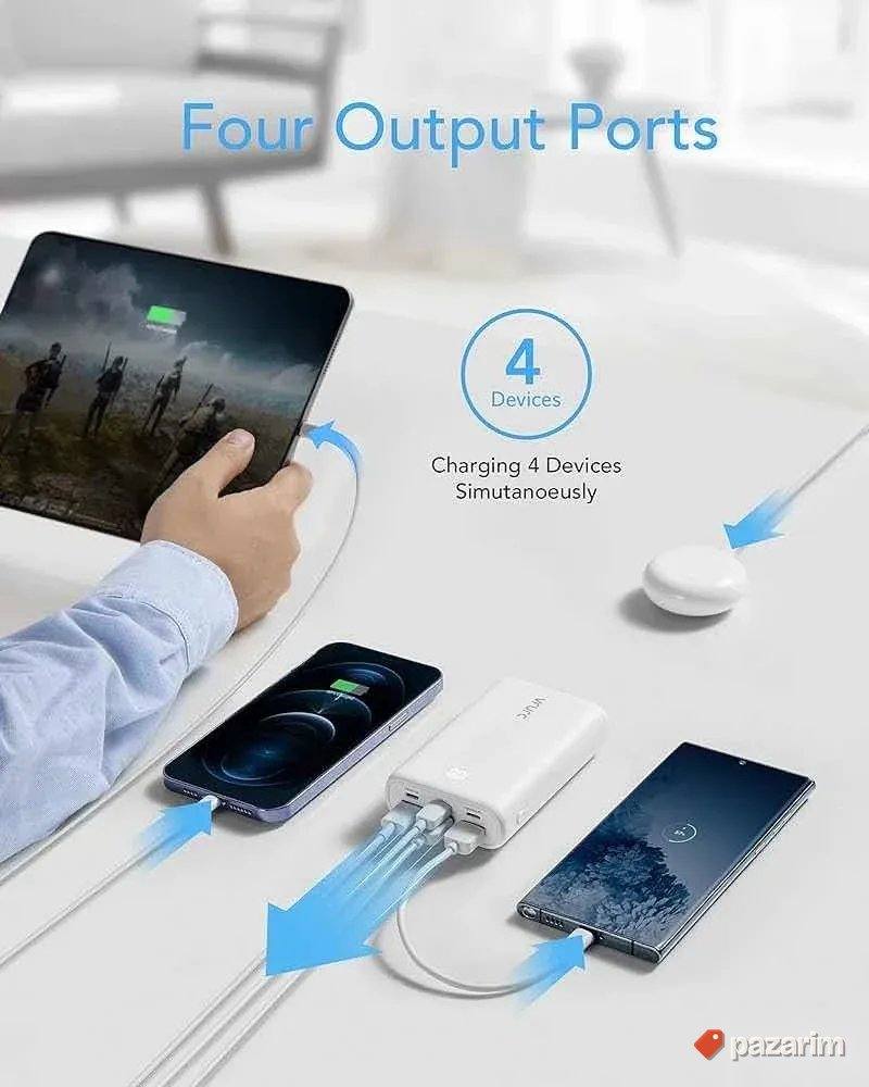 PowerBank 20000mAh 23,5c usb c novo 4