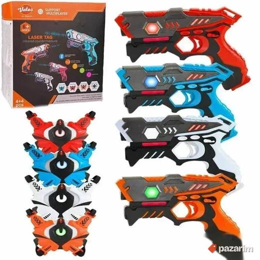 Vatos Laser Tag set 4 pistolja sa prslucima sa senzorima