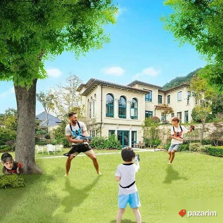 Vatos Laser Tag set 4 pistolja sa prslucima sa senzorima 3