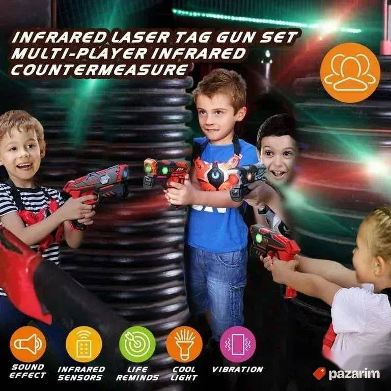 Vatos Laser Tag set 4 pistolja sa prslucima sa senzorima 4