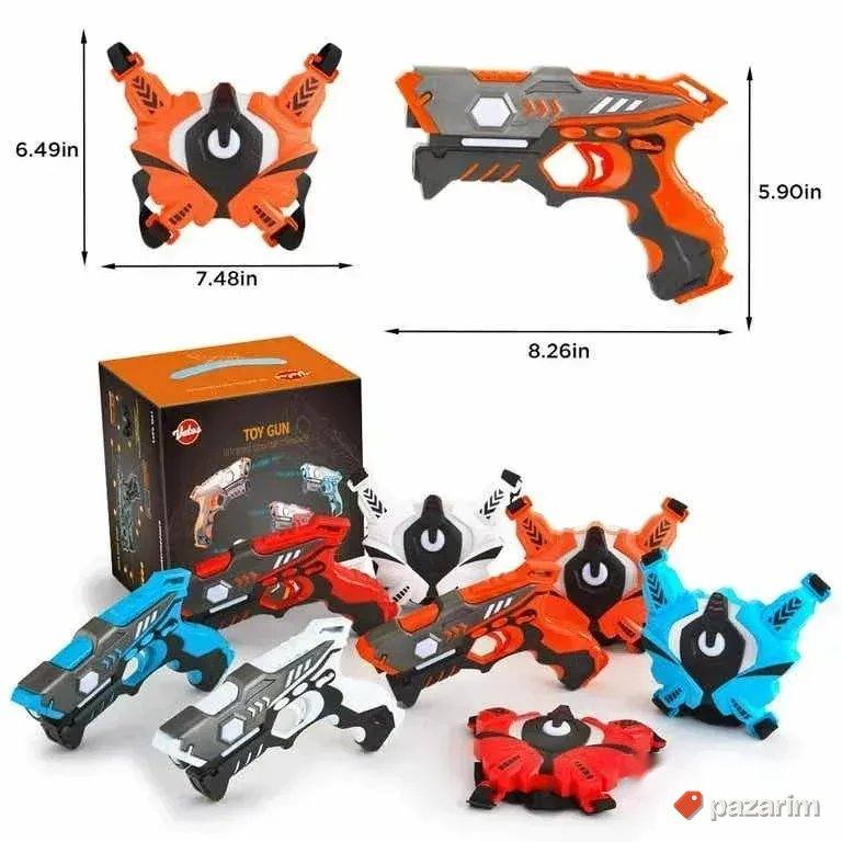 Vatos Laser Tag set 4 pistolja sa prslucima sa senzorima 7