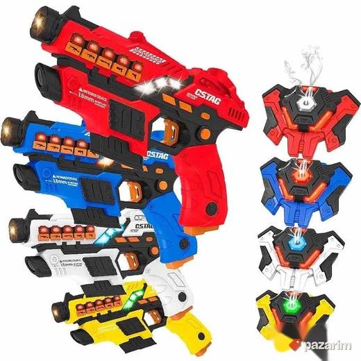 Laser Tag vatos pistolji sa prslucima prska vodu