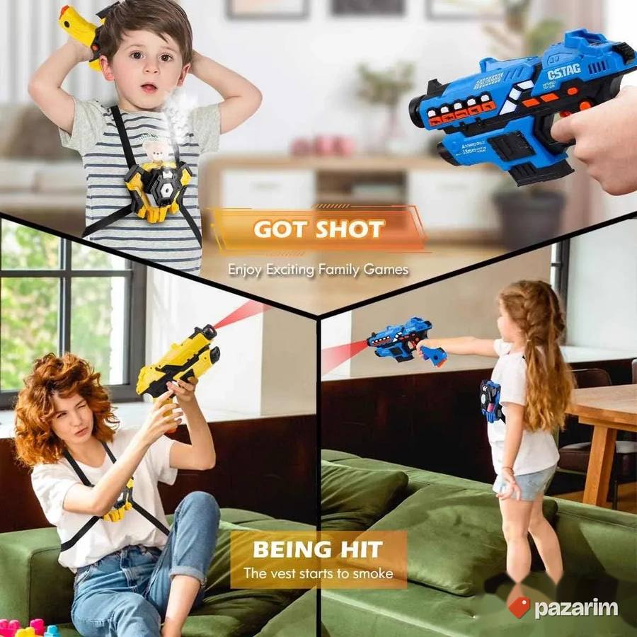 Laser Tag vatos pistolji sa prslucima prska vodu 4