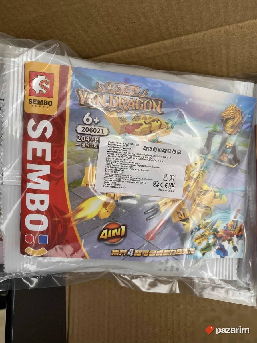 set kockica za sklapanje 810pcs 4 zmaja ili 1 veliki novo 6