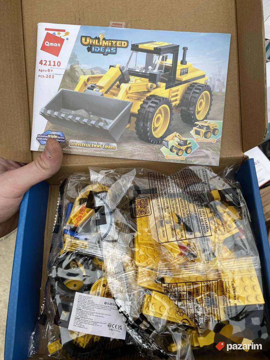 3 u 1 bager kamion kockice za sklapanje 210pcs 7