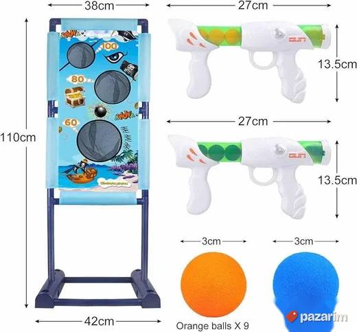 Elektricna meta z apucanje sa pistoljima novo