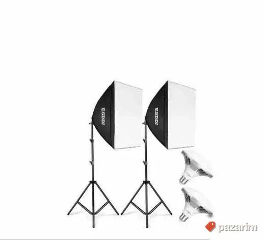 softbox dva stalka 50x50cm foto oprema, 900W, 5400K