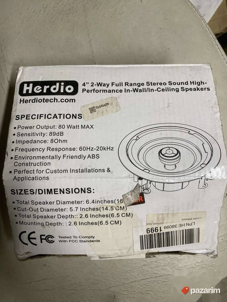 Herdio ugradi br zvucnik za zid plafon itd 4" kvalitetno 5