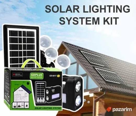 Solarni sistwm sa panelima silicama sa lampom USB