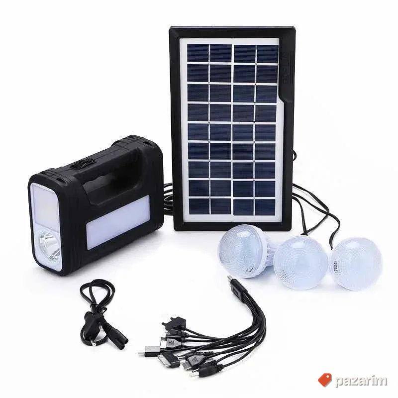 Solarni sistwm sa panelima silicama sa lampom USB 2