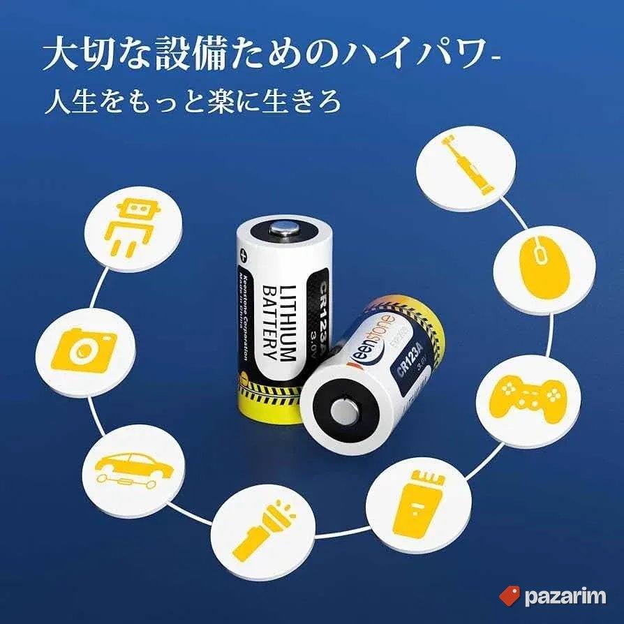 CR123A 3V Lithium Battery, 1600 mAh litijumska baterija 2