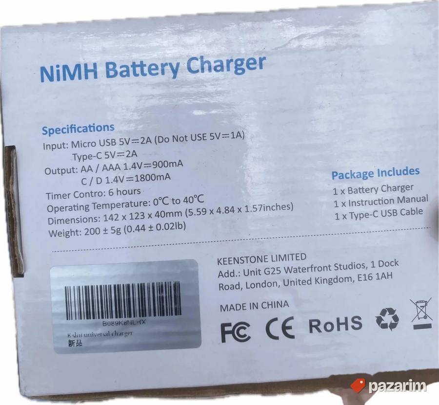 Keenstone punjac za 8 baterija sa lcd ekranom novo 2