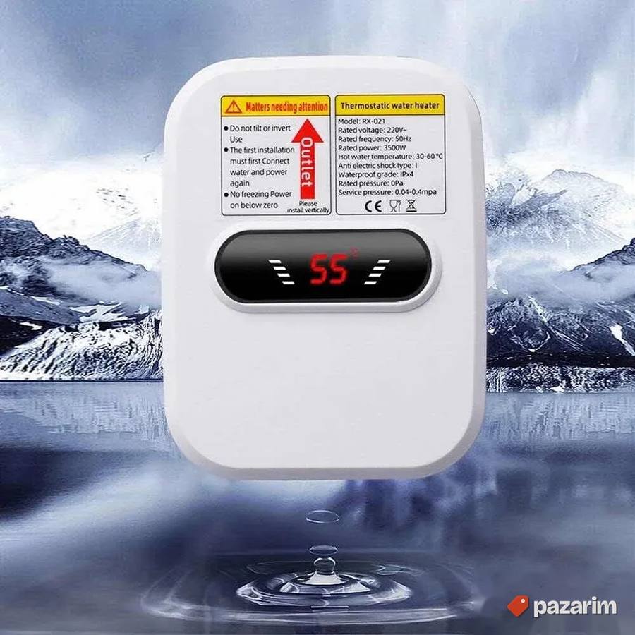 mini protocni bojler sa tusem 3500w novo protočni 4