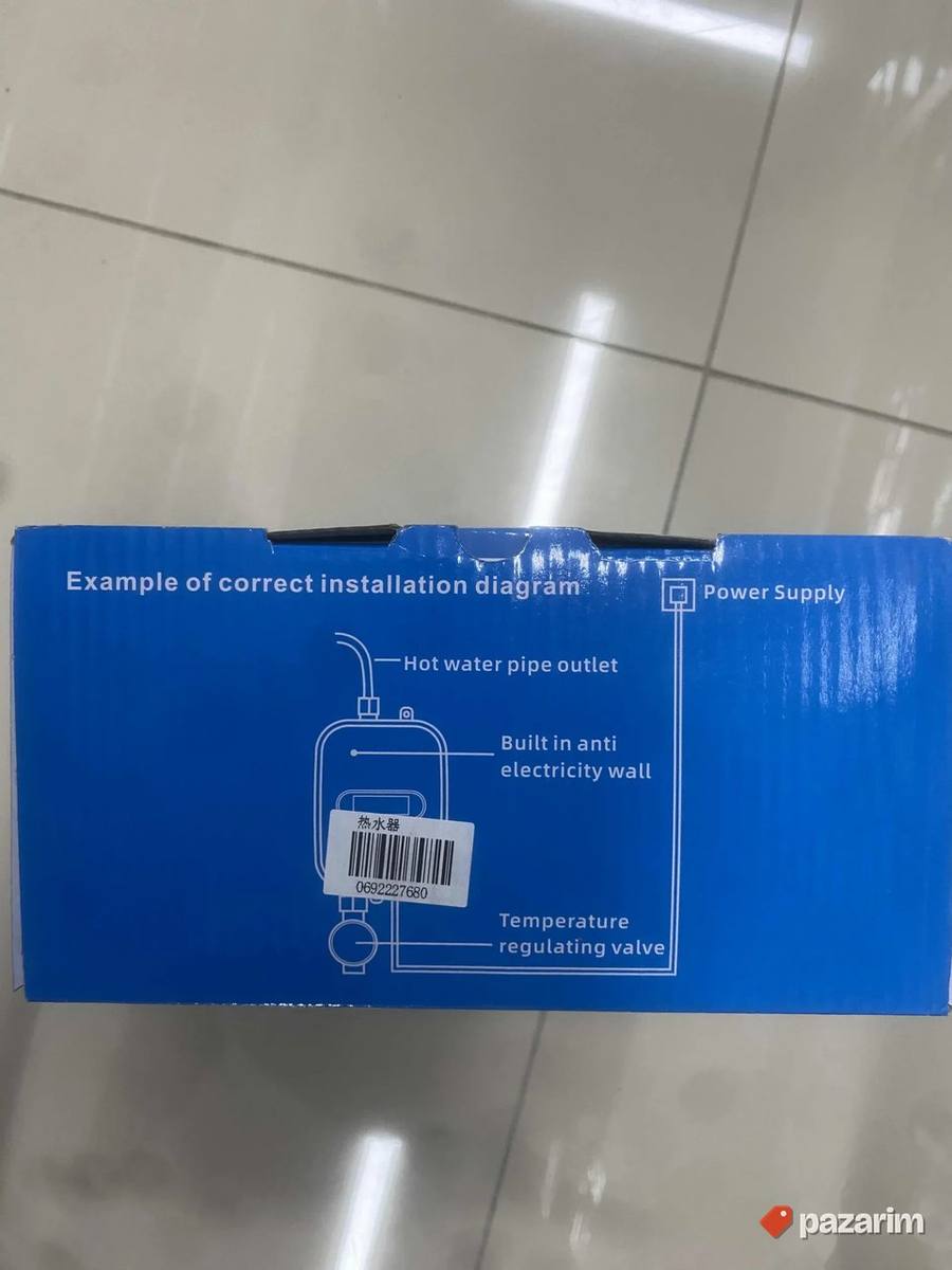 mini protocni bojler sa tusem 3500w novo protočni 8