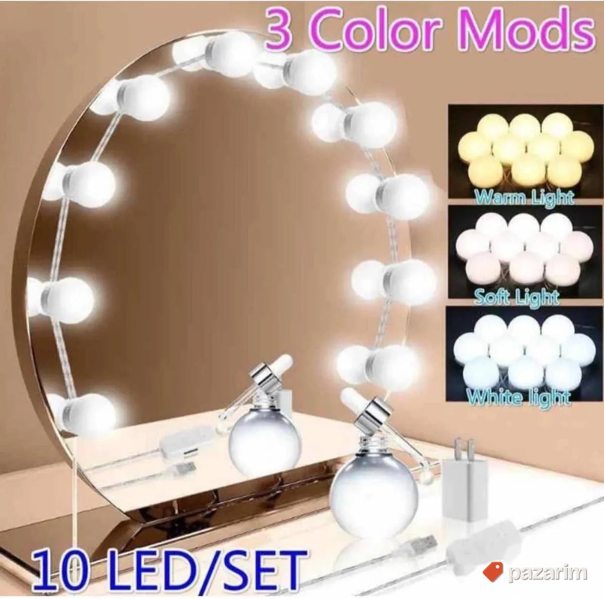 led sijalice za ogledalo za sminkanje 10kom 3 boje novo 1