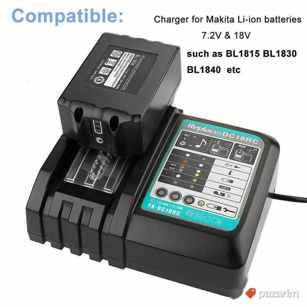 Makita 18V lithium-ion rapid punjac sa baterijom DC18RC 1