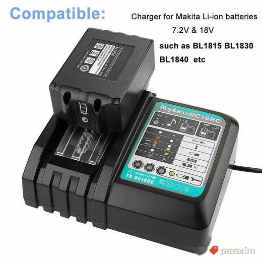 Makita 18V lithium-ion rapid punjac sa baterijom DC18RC
