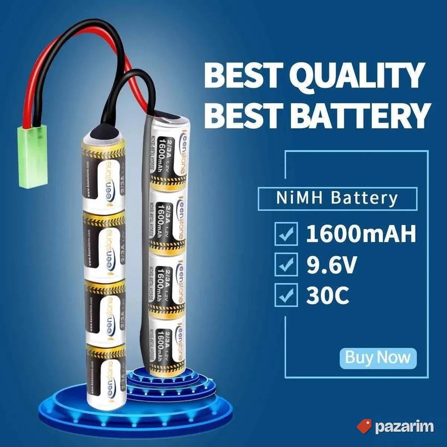keenstone 9.6v 1600mAh baterija litijumska za airost puske 5