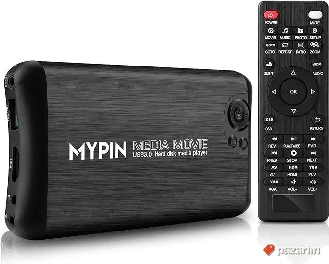 mypin hdmi usb sd card medija plejer daljinski 1