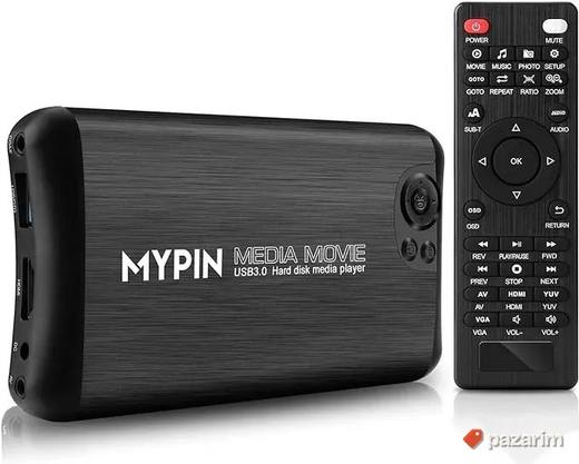 mypin hdmi usb sd card medija plejer daljinski