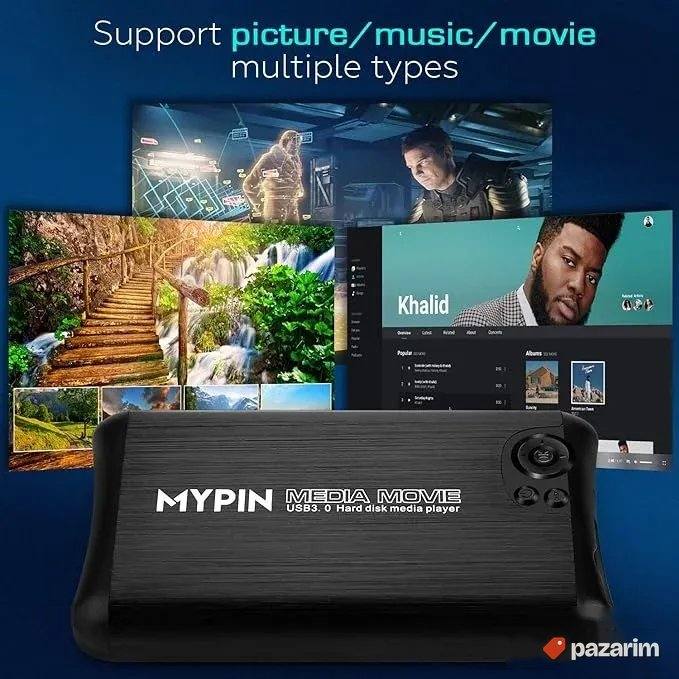 mypin hdmi usb sd card medija plejer daljinski 4