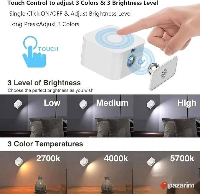 dve zidne lampe za citanje sobu 360 usb c novo 3